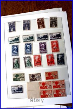 Journée du timbre, 1945 à 1954, neuf, oblitéré, 4FDC et 3 feuilles