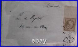 LAC mariage N°13 BDF Integral filet d'encadrt Cad Paris bur 1 Août 1859