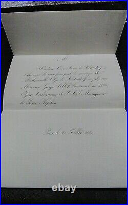 LAC mariage N°13 BDF Integral filet d'encadrt Cad Paris bur 1 Août 1859