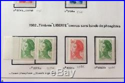 LOT #75 FRANCE timbres Decaris Béquet Sabine Liberté ++ variétés dont phosphore