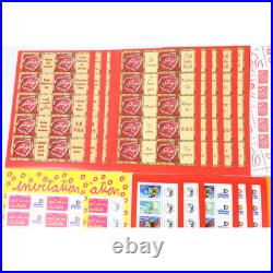 LOT DE TIMBRES ET FEUILLES PERSONNALISÉS À VALIDITÉ PERMANENTE 20g FACIALE 475