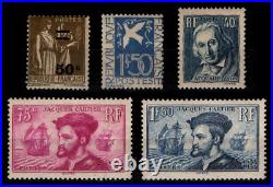 L'ANNÉE 1934 Complète, Neufs = Cote 444 / Lot Timbres France 294 à 298