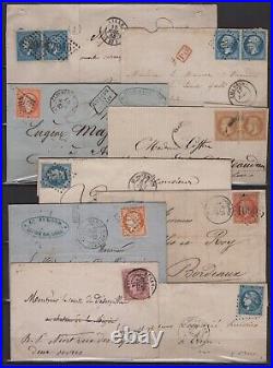 Lettres anciennes lot de 46 lettres période classique voir les scan