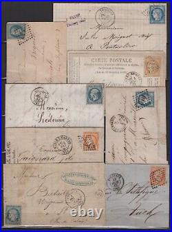Lettres anciennes lot de 46 lettres période classique voir les scan