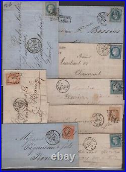 Lettres anciennes lot de 46 lettres période classique voir les scan