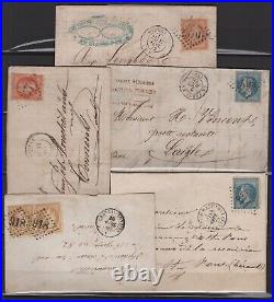 Lettres anciennes lot de 46 lettres période classique voir les scan