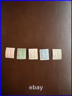 Lot390- FRANCE ANNEE 1903 YVERT N° 129/133 SERIE SEMEUSE LIGNEE NEUFS xx Lot390- FRANCE ANNEE 1903 YVERT N° 129/133 SERIE SEMEUSE LIGNEE NEUFS xx