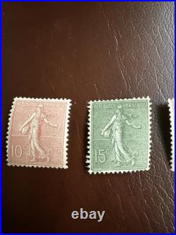 Lot390- FRANCE ANNEE 1903 YVERT N° 129/133 SERIE SEMEUSE LIGNEE NEUFS xx Lot390- FRANCE ANNEE 1903 YVERT N° 129/133 SERIE SEMEUSE LIGNEE NEUFS xx