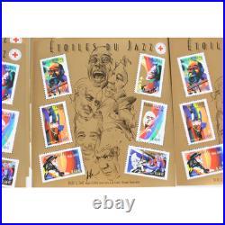 Lot 100 Blocs N° 50 Étoiles Du Jazz, Timbres Neufs 0.46 X 6, Faciale 276