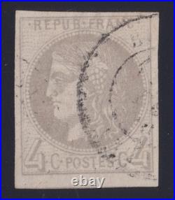 Lot 1055 n°41A Bordeaux Cérès 4c Report 1 Aspect TB Certif. Scheller