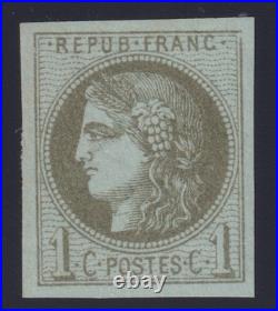 Lot 1056 n°39A Cérès Bordeaux 1c R1 neuf sans charnière SUP Signé Scheller