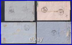 Lot 1160 Lot de 4 lettres Affr. 1871 avec n°25 Napoléon dt signées Scheller