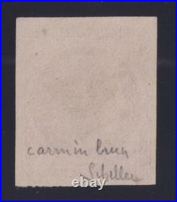 Lot 1219 n°6B Cérès 1fr carmin-brun GRANDES MARGES SUP Signé Scheller