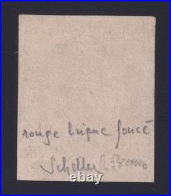 Lot 1247 n°49Bf Cérès Bordeaux 2c ROUGE BRIQUE FONCÉ GC 113 Signé Scheller