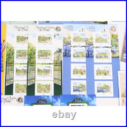 Lot 140 Timbres Autoadhésifs Vp Lettres 20g Monde Collectors Thématique Paris