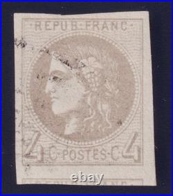 Lot 1459 n°41B Cérès Bordeaux 4c gris obl. Légère + VOISIN Signé Scheller