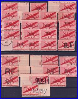 Lot 1615 PA Militaire 6c rouge surchargé COMPLET (sauf 2) neufs Signés