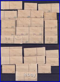 Lot 1615 PA Militaire 6c rouge surchargé COMPLET (sauf 2) neufs Signés