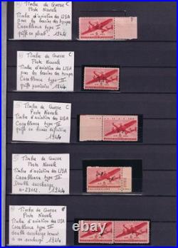 Lot 1615 PA Militaire 6c rouge surchargé COMPLET (sauf 2) neufs Signés