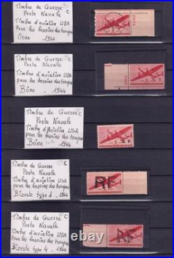 Lot 1615 PA Militaire 6c rouge surchargé COMPLET (sauf 2) neufs Signés