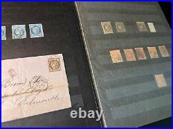 Lot 169 Collection timbres classiques oblitérés dt Bordeaux sur lettre, énorme