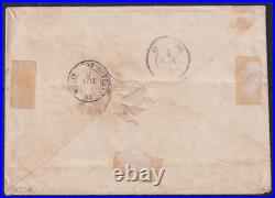 Lot 1765 n°5 Cérès 40c orange x2 obl. Pc 467BOURG ARGENTAL 1 TB Signé