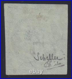 Lot 1776 n°2b Cérès 15c vert foncé oblitéré étoile BELLE NUANCE aminci Signé