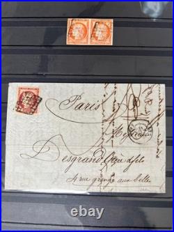 Lot 1806 Collection CLASSIQUES DE FRANCE dt n°1 TB, 2 s/ lettre, 5 en paire, 18