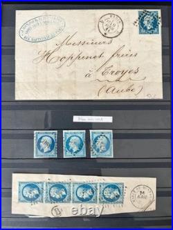 Lot 1806 Collection CLASSIQUES DE FRANCE dt n°1 TB, 2 s/ lettre, 5 en paire, 18 Lot 1806 Collection CLASSIQUES DE FRANCE dt n°1 TB, 2 s/ lettre, 5 en paire, 18
