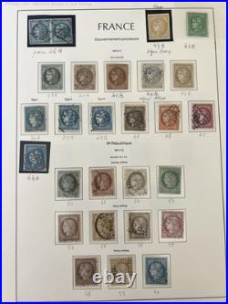 Lot 1824 Collection FRANCE 1849-1900 dt n°1,2,6,9,18, 35 neuf, 40A, 44x2+++