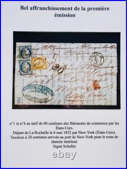 Lot 2007 Collection spécialisée 1ère ÉMISSION dt n°5 neuf signé, du n°1 à 6 +