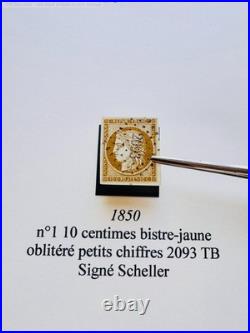 Lot 2007 Collection spécialisée 1ère ÉMISSION dt n°5 neuf signé, du n°1 à 6 +