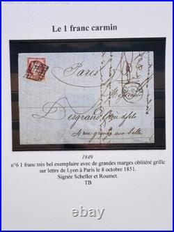 Lot 2007 Collection spécialisée 1ère ÉMISSION dt n°5 neuf signé, du n°1 à 6 +