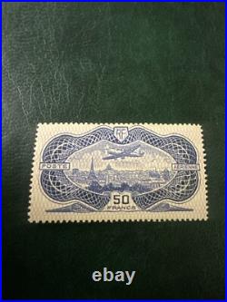 Lot 271-timbre France Neuf N 15 Burele Poste Aerienne Signe Brun