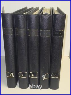 Lot 5 x Albums Safe + Pages Préimprimees pour Timbres France 1987 à 2004