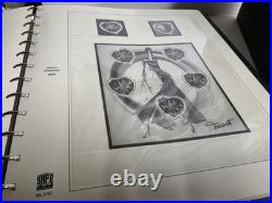 Lot 5 x Albums Safe + Pages Préimprimees pour Timbres France 1987 à 2004