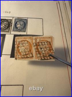 Lot 865 Collection de France 1849-1940 dt n°1 verdâtre, 2,6,33, 1ère orphelins