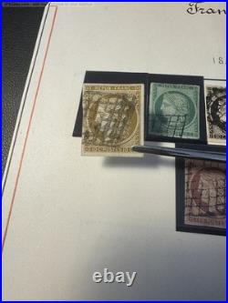 Lot 865 Collection de France 1849-1940 dt n°1 verdâtre, 2,6,33, 1ère orphelins