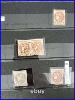 Lot 985 Collection timbres classiques France 2 albums variétés, nuances, etc++