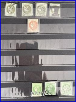 Lot 985 Collection timbres classiques France 2 albums variétés, nuances, etc++