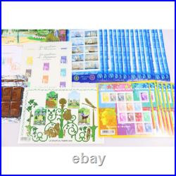 Lot Blocs Feuillet Timbres En Euros Avec Défauts Pour Affranchir, Faciale 295.1
