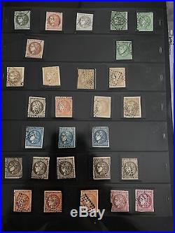 Lot/Collection timbres classiques dt n°1,2,5,6,16,17A, 33, bordeaux tous états