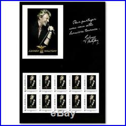 Lot De 18 Collectors Johnny Hallyday Timbres Lettres 20g (2009)