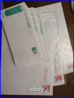 Lot De 80 Lettres Vertes Pre Affranchies 20g Et 100g