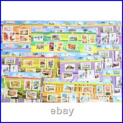 Lot De Blocs Feuillets Timbres Euros Avec Défauts Pour Affranchir Faciale 191.7