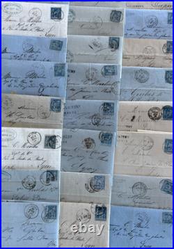 Lot de 100 lettres classiques au type sage, principalement N°90