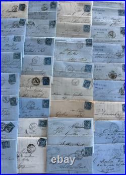 Lot de 100 lettres classiques au type sage, principalement N°90