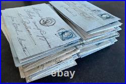 Lot de 90 lettres avec N°29 et N°60 cachets variés