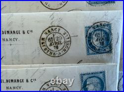 Lot de 90 lettres avec N°29 et N°60 cachets variés