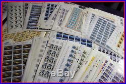 Lot de feuilles de timbres en euro neuves sous faciale